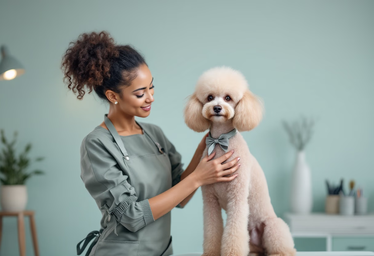 image of pet grooming activities
