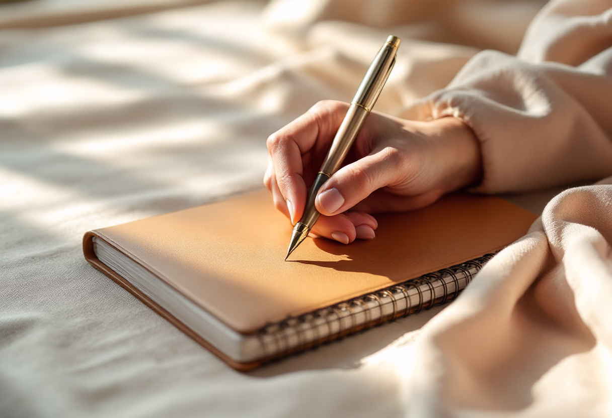image of writing on notepad for a financial advisor