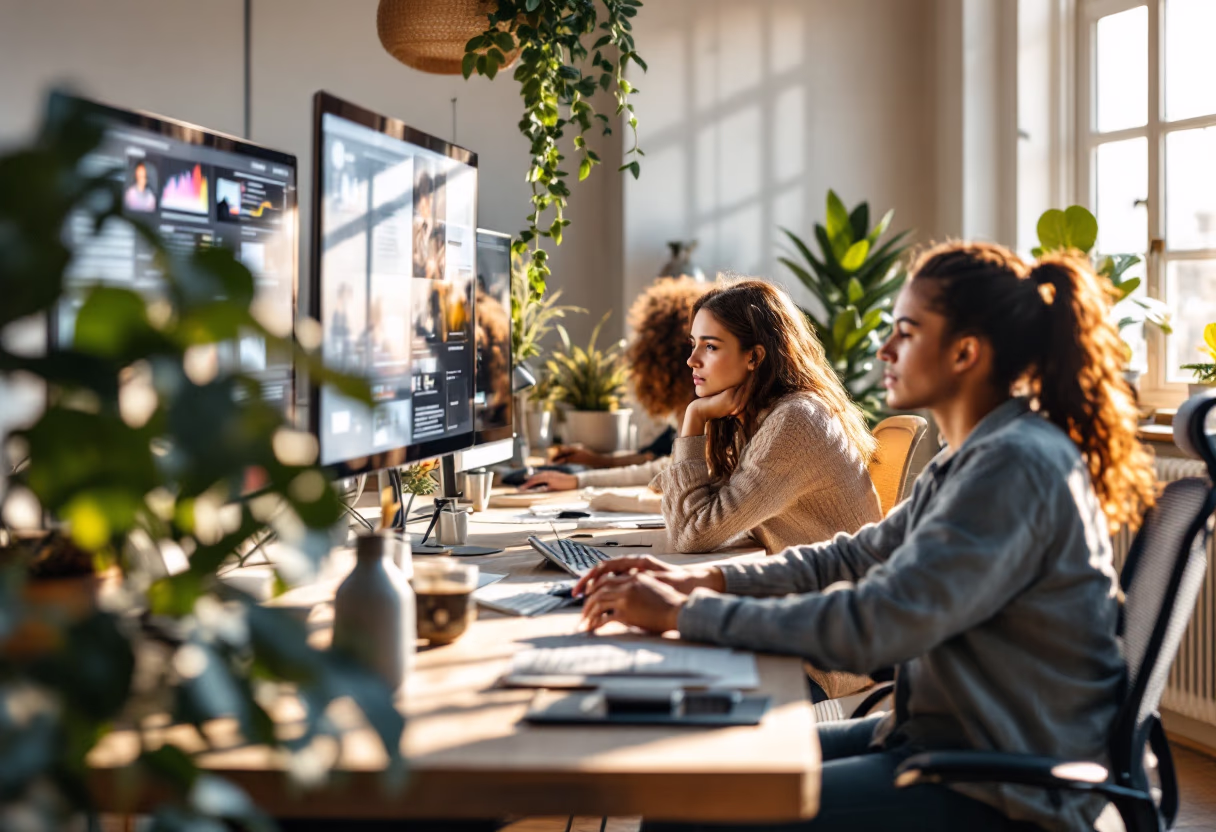 image of professional office space (for an ai saas company)