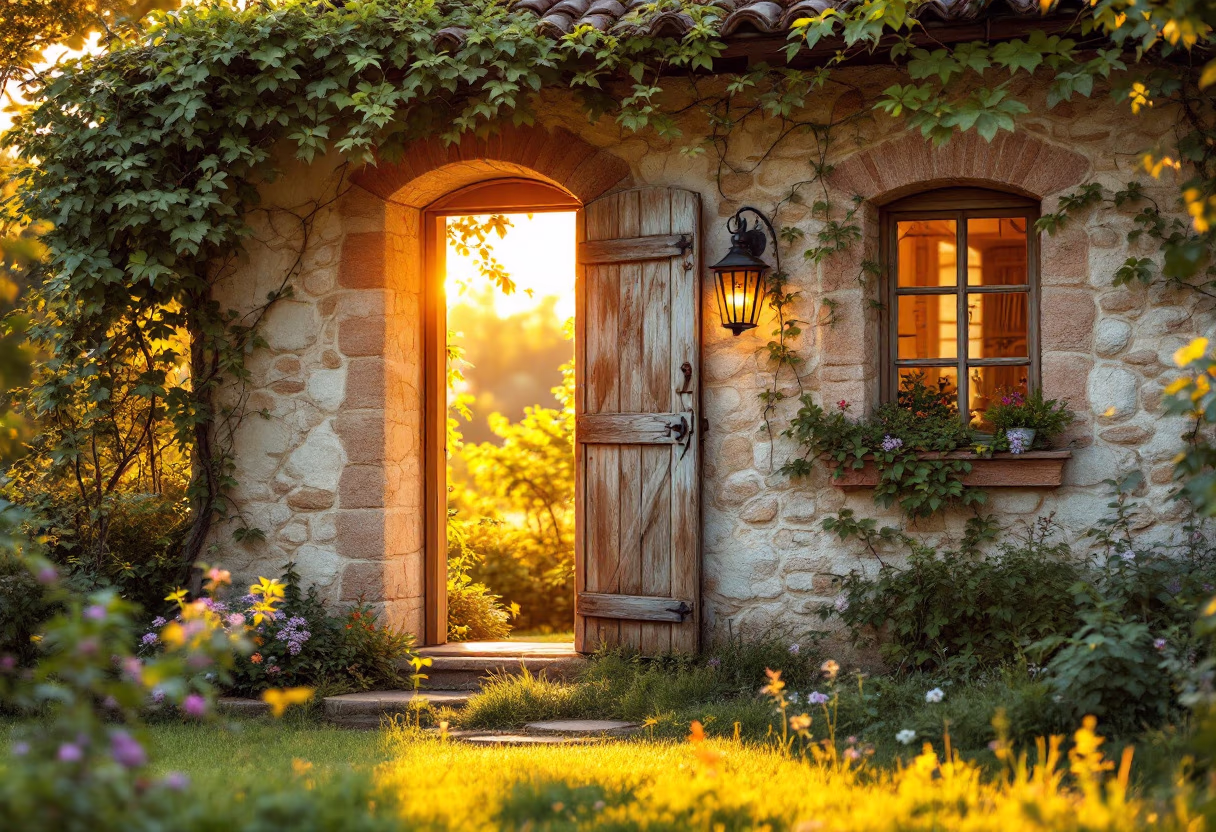 image of an idyllic countryside cottage