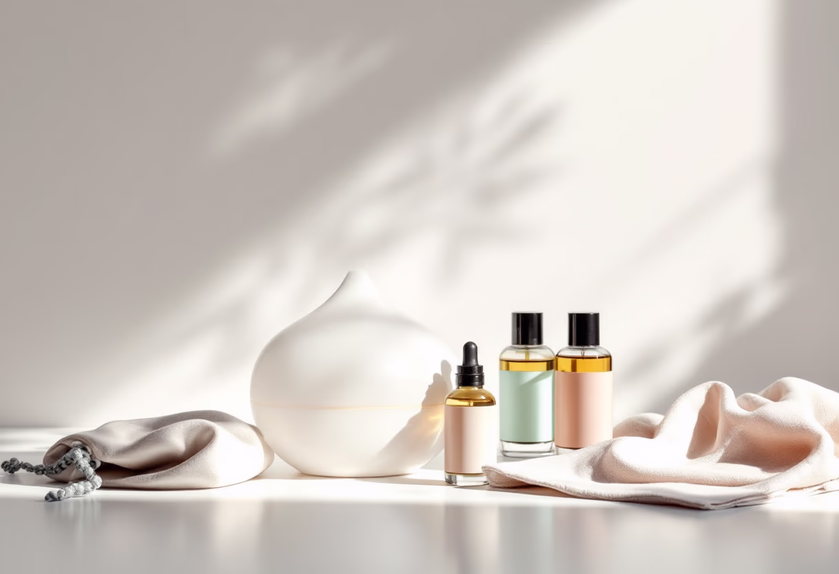 wellness services - aromatherapy display