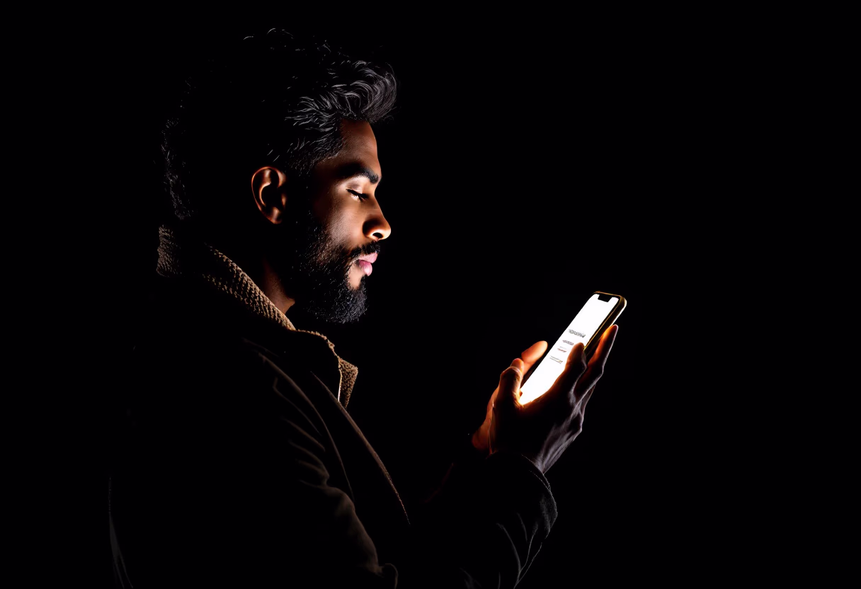 image of a commuter using a transportation app
