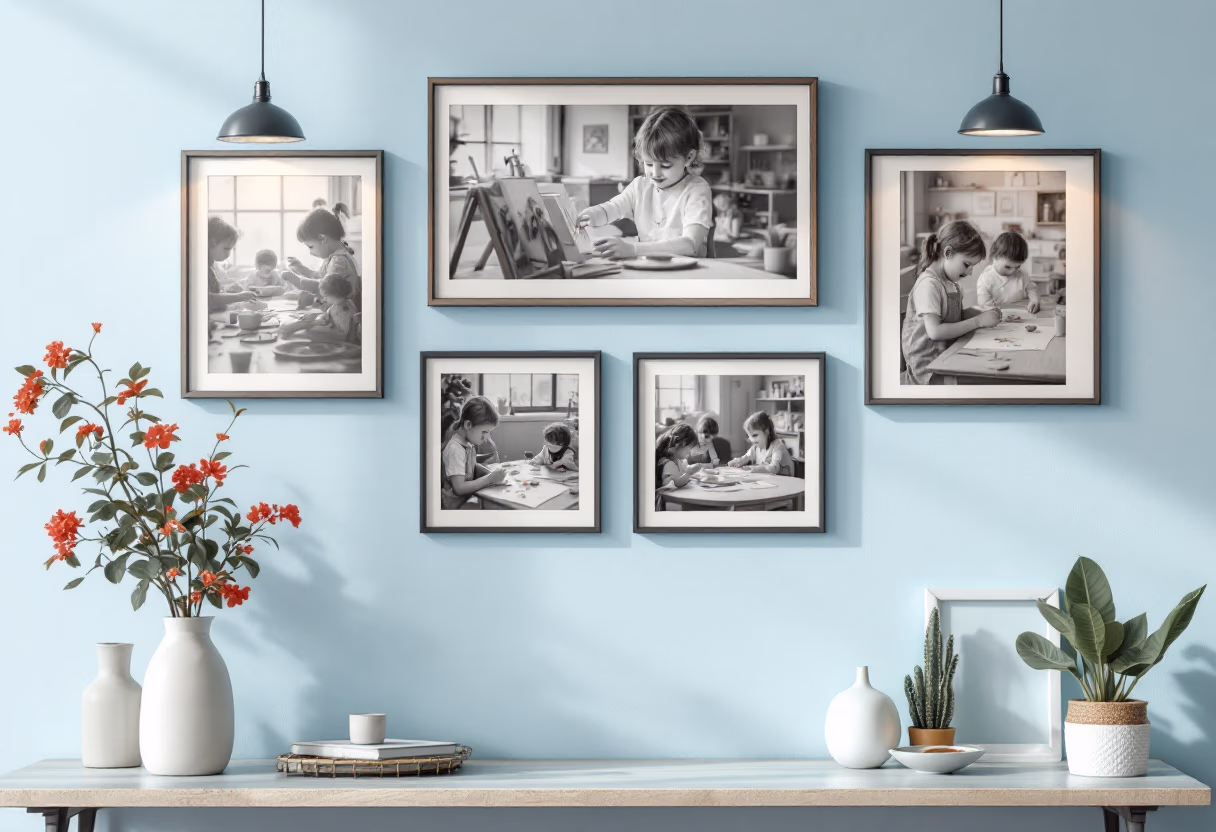 image of historical photos of the preschool