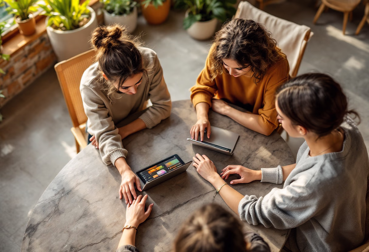 image of students engaging with the software (for a edtech)