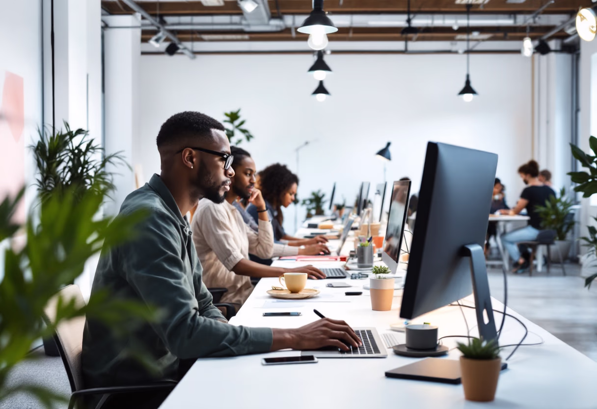 image of graphic designers at work