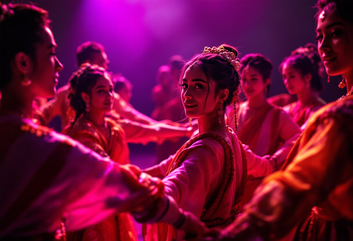 image of a cultural dance performance for a travel agency