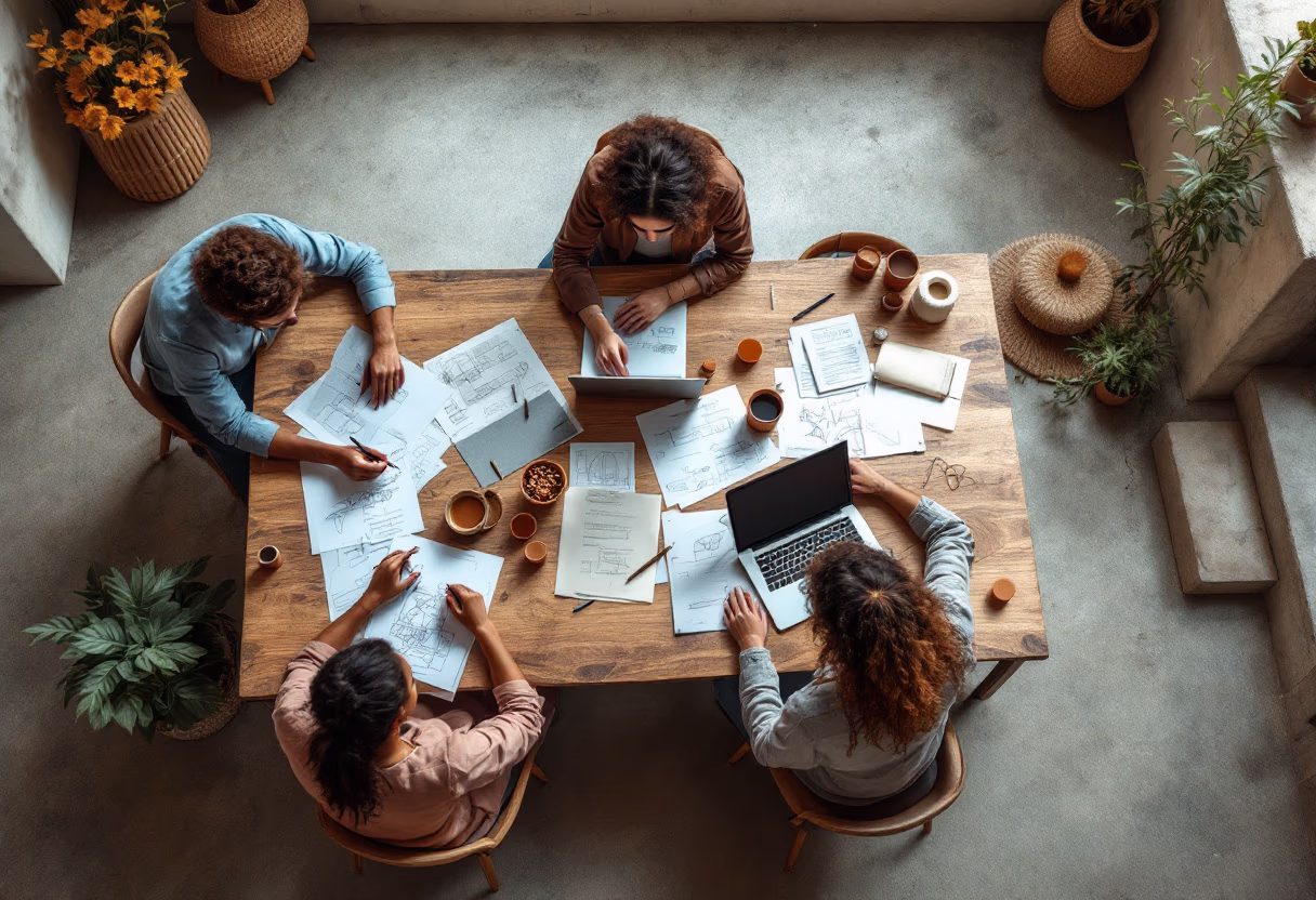 image of diverse group collaboration (for a hr tech)