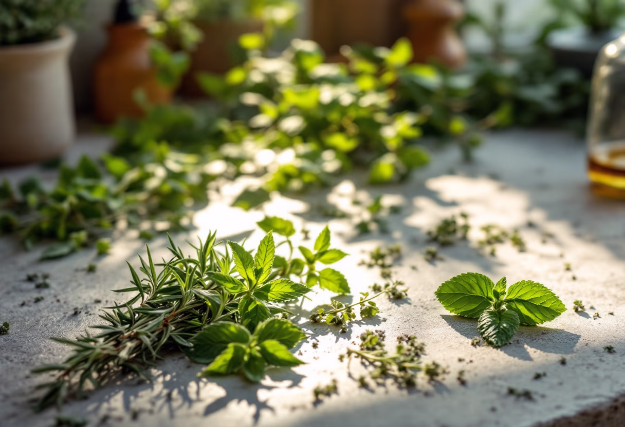 image of wellness tips with herbs