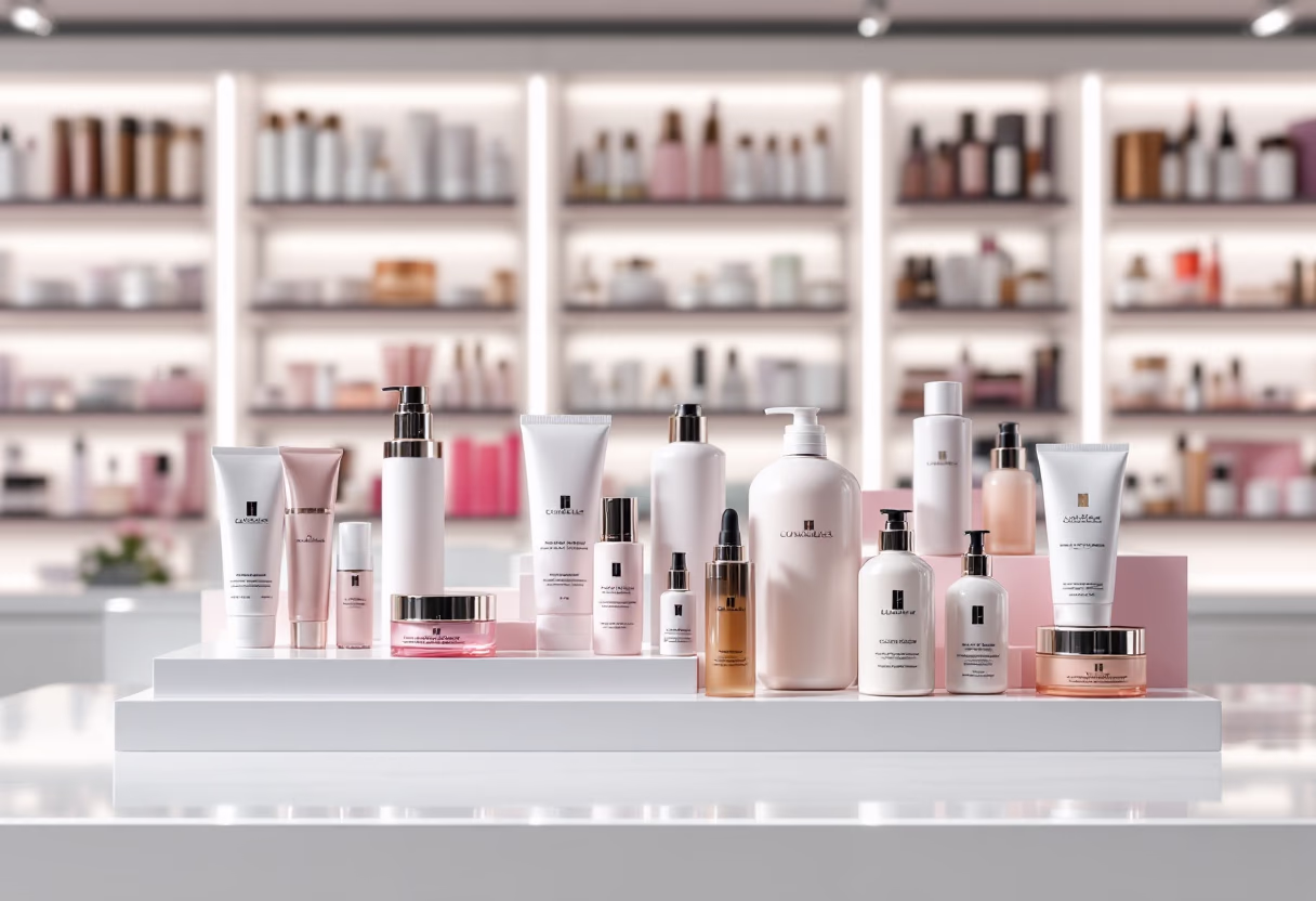 image of a cosmetics department