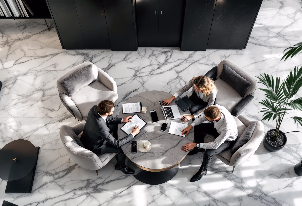 image of team discussion (for a hr tech)