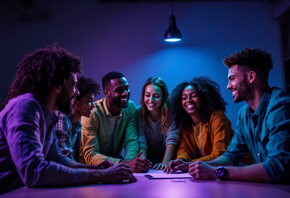 image of diverse group collaboration (for a hr tech)