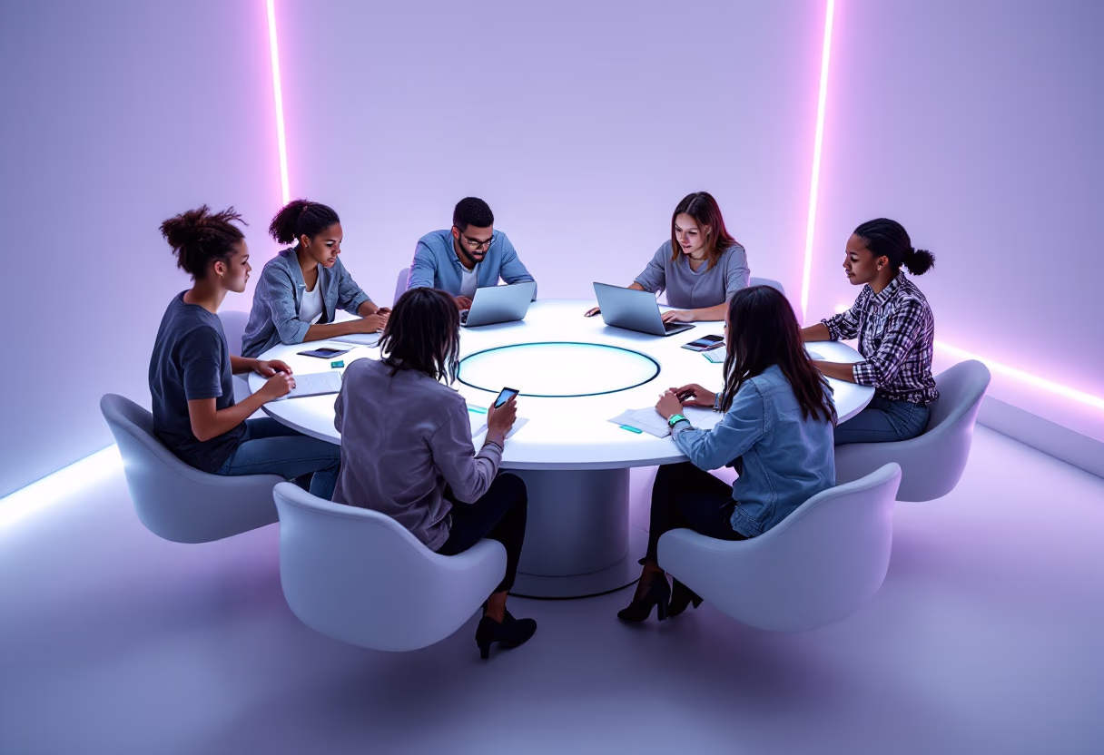 image of students in a collaborative study session