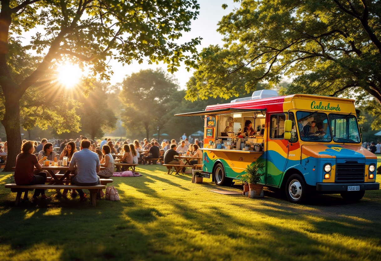 image of community engagement (for a food truck)