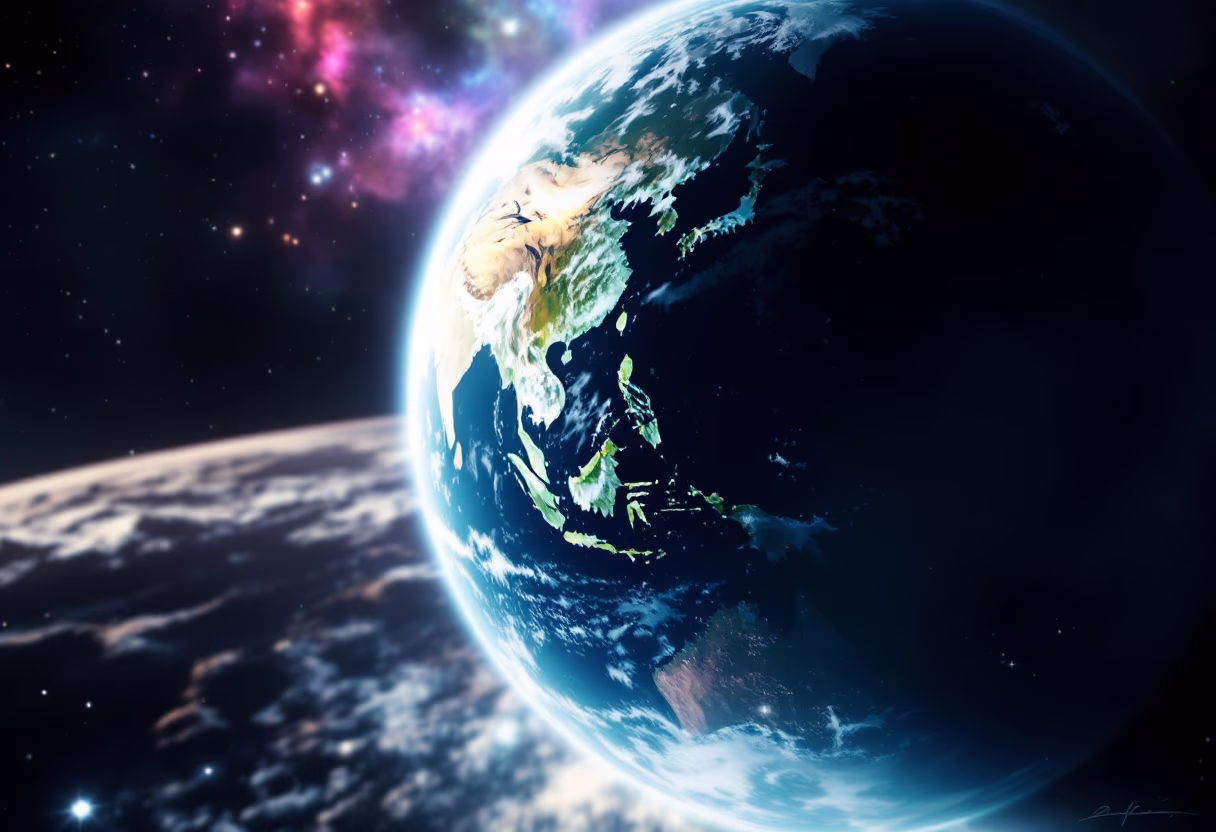 image of the earth from space (for a space tech)