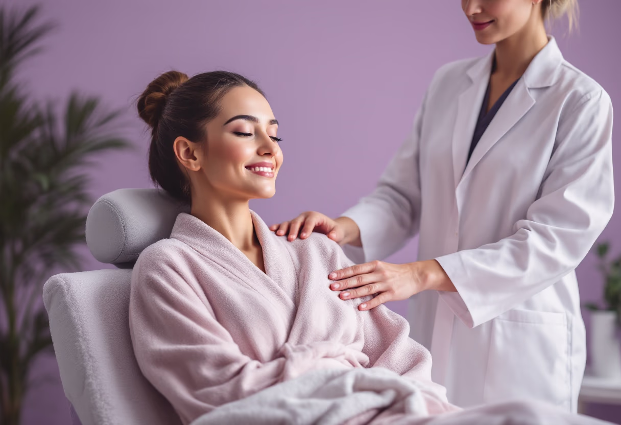 image of a patient receiving treatment