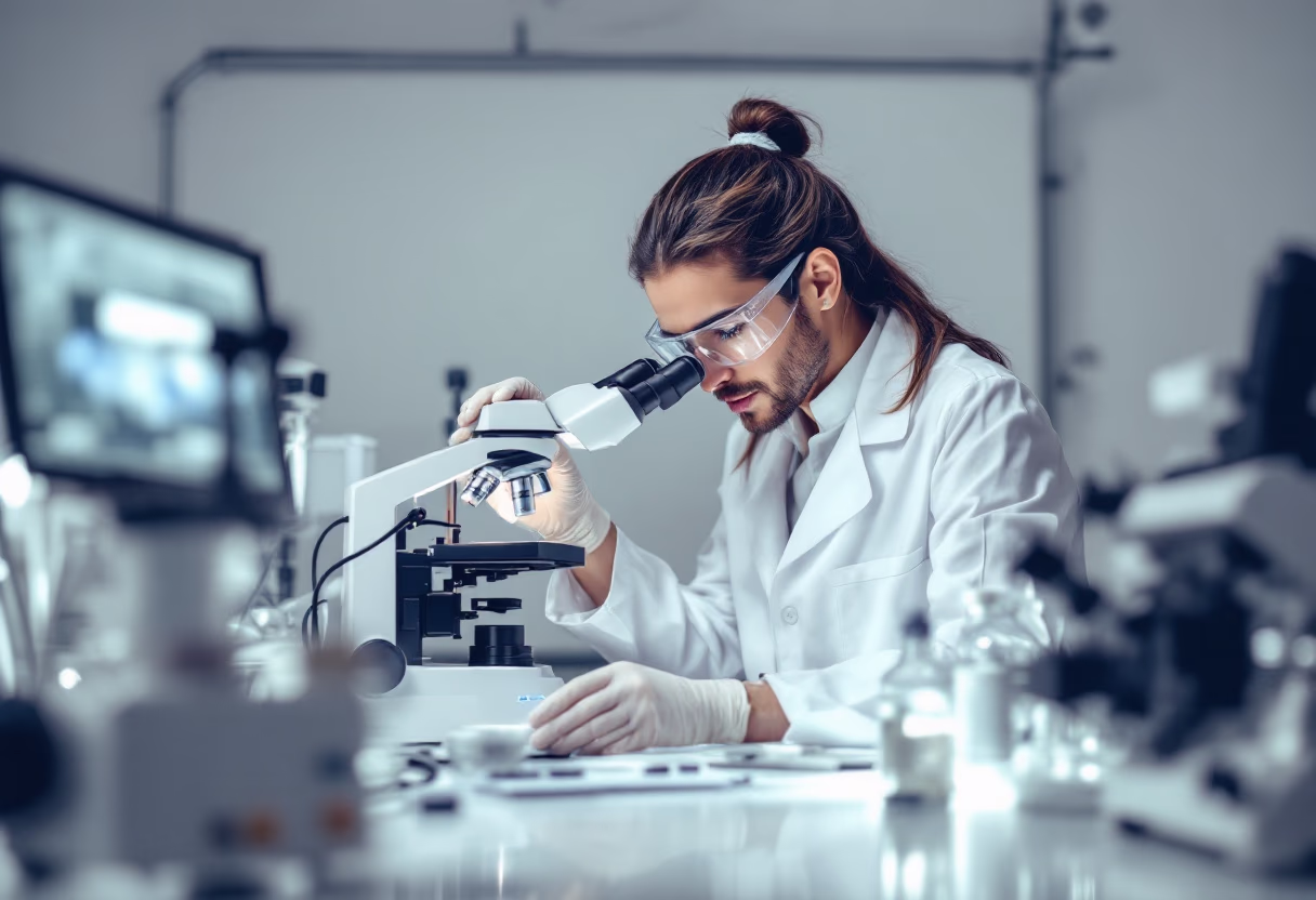 image of biotech research process for ai biotech company