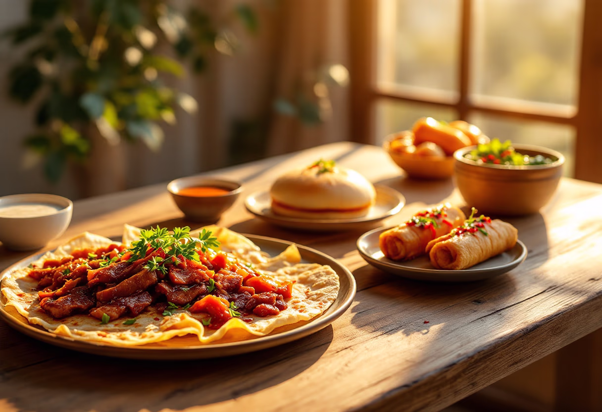 image of a variety of appetizers for a chinese restaurant