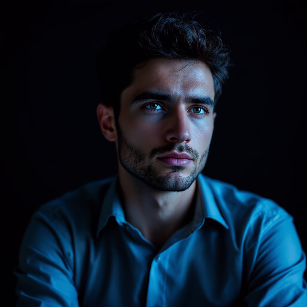 <subject>[headshot] image of customer (for a productivity tools business)</subject>