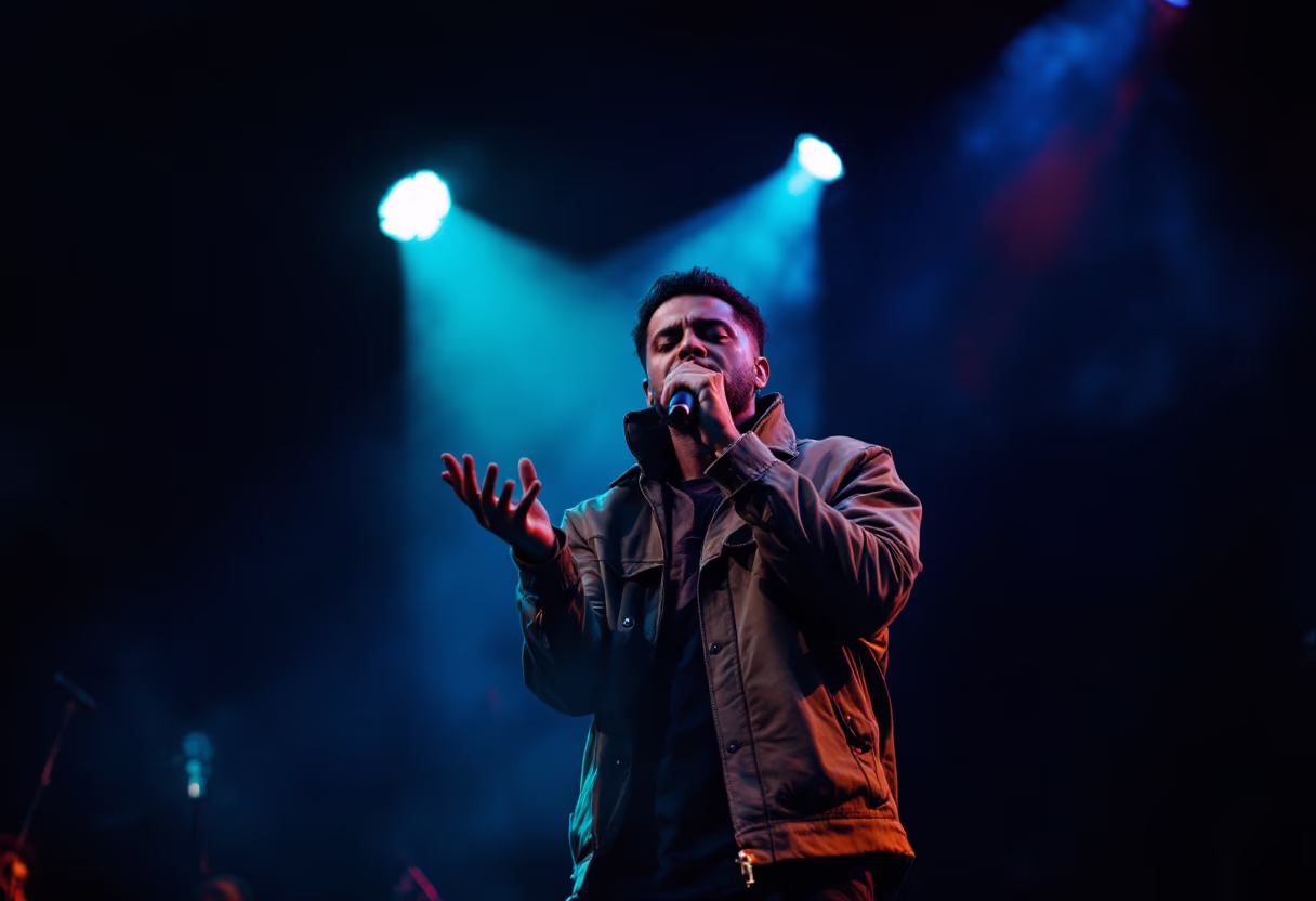 image of band performing on stage