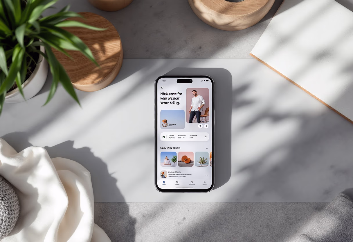 [digital project] image of website on a mobile device (for a ai developer tools)
