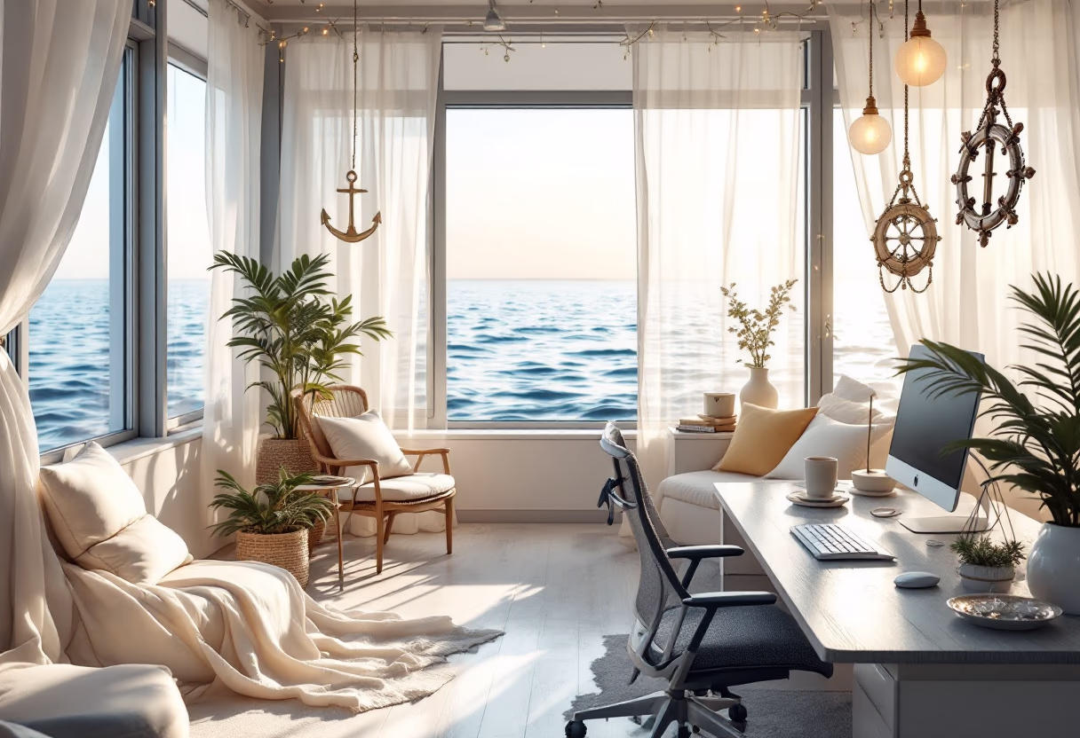 [background image] of office setting (for a maritime service)