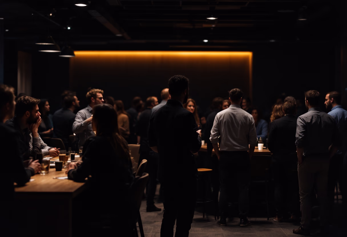 image of networking event (for a hr tech)