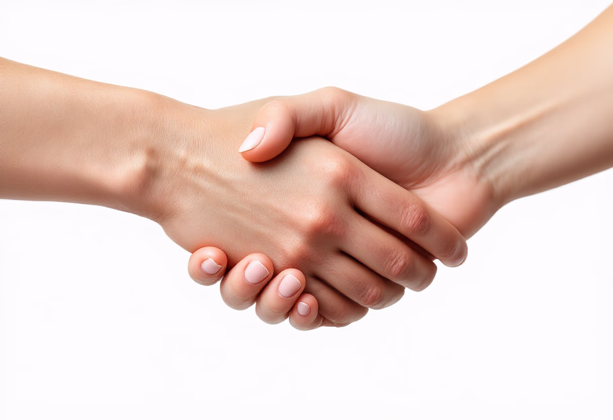 [background image] image of a handshake (for an ai fintech company)