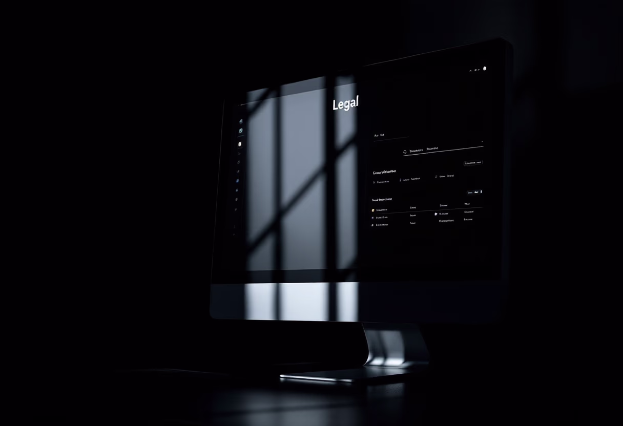 image of legal software interface (for a legal tech)