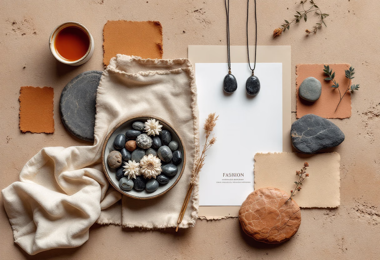[background image] image of fashion inspiration board (for a clothing boutique)