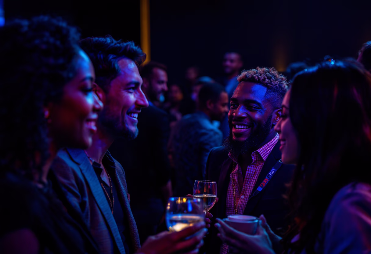 image of people networking
