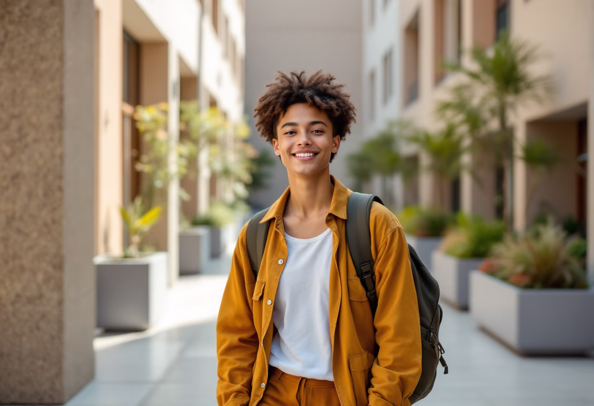 image of students on campus