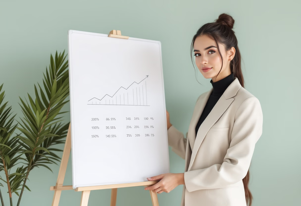 image of a person analyzing real estate market