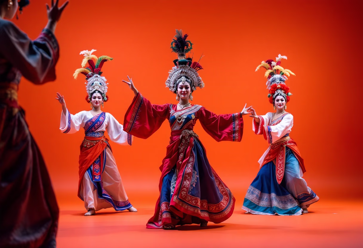 image of a vibrant cultural festival hosted by a local community center