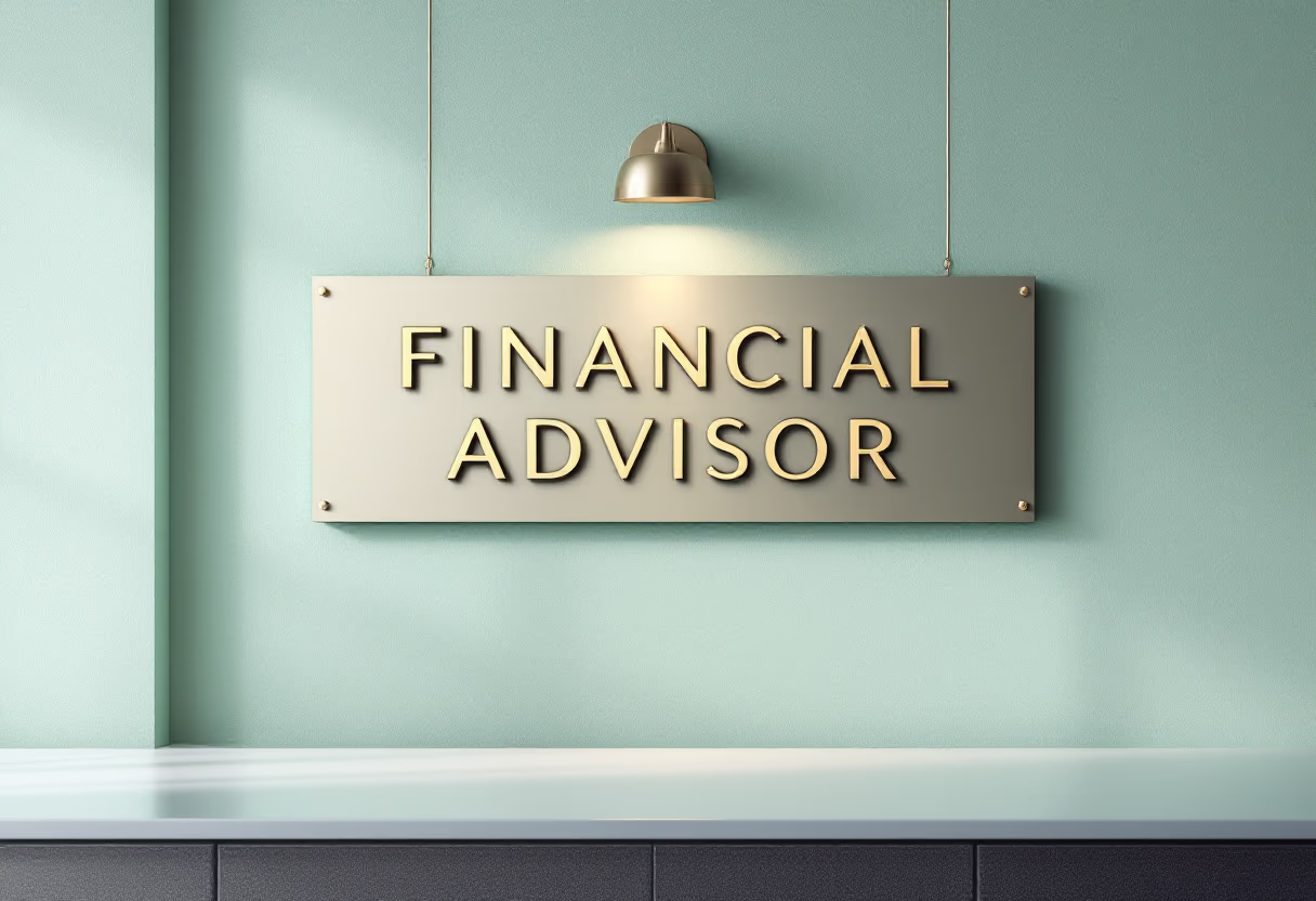 image of office sign (for a financial advisor)