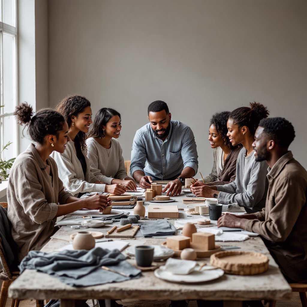 [team] image of teamwork in the studio (for a graphic design studio)