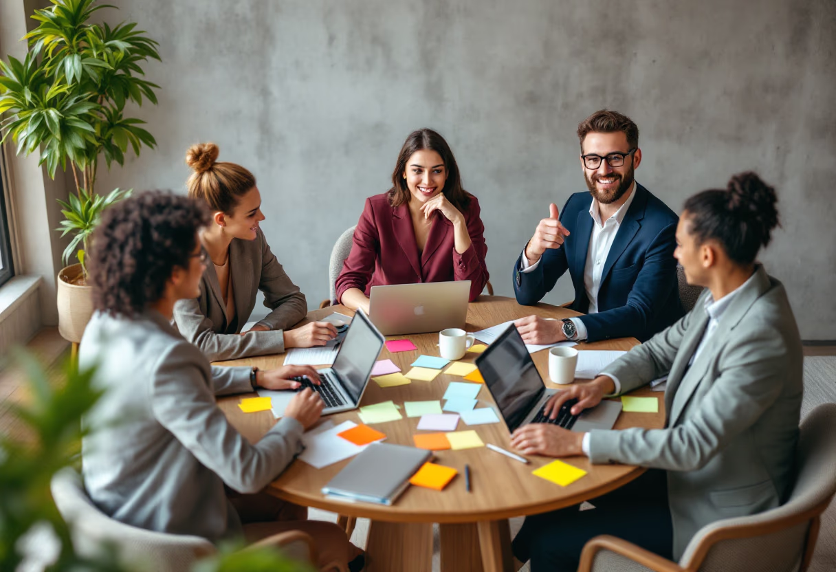 image of brainstorming session (for a productivity tools business)