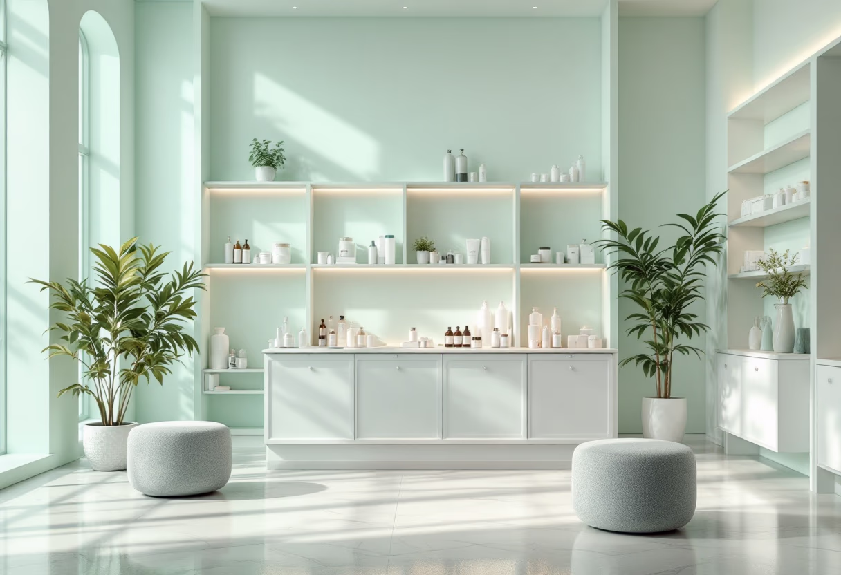 [background image] calm, inviting pharmacy interior