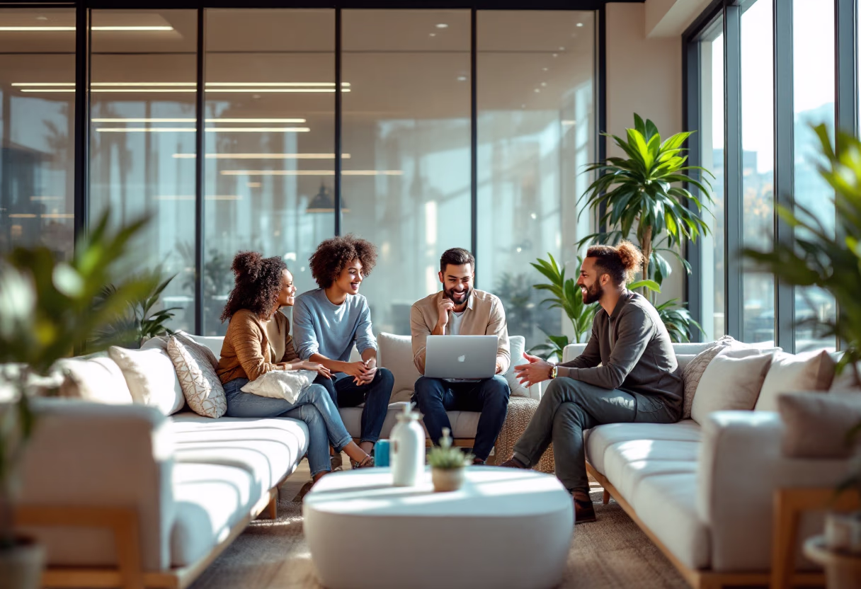 image of diverse group collaboration (for a hr tech)