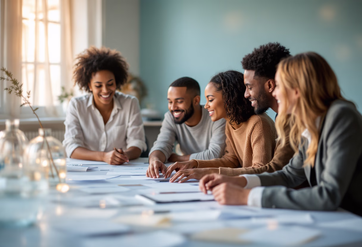 image of brainstorming session (for a pr firm)