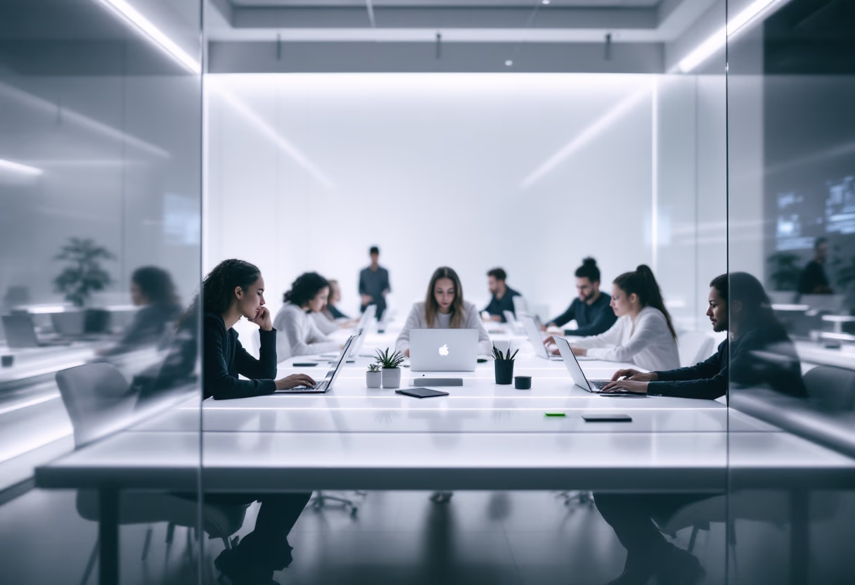 image of brainstorming session (for a productivity tools business)