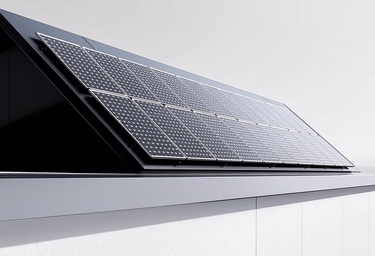 image of solar panels on rooftops