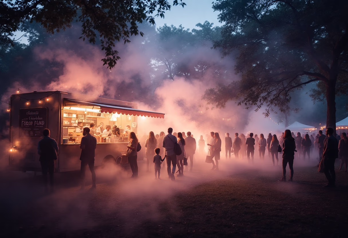 image of community engagement (for a food truck)