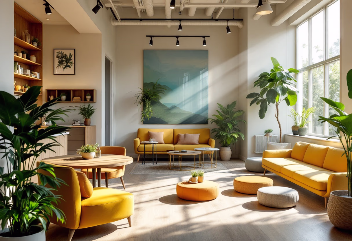 image of revamped office space for an interior design firm