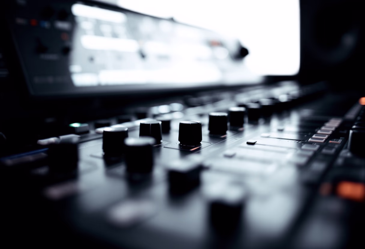 image of mixing console
