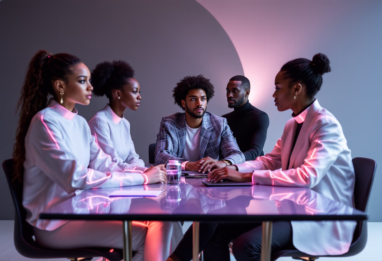 image of diverse team brainstorming