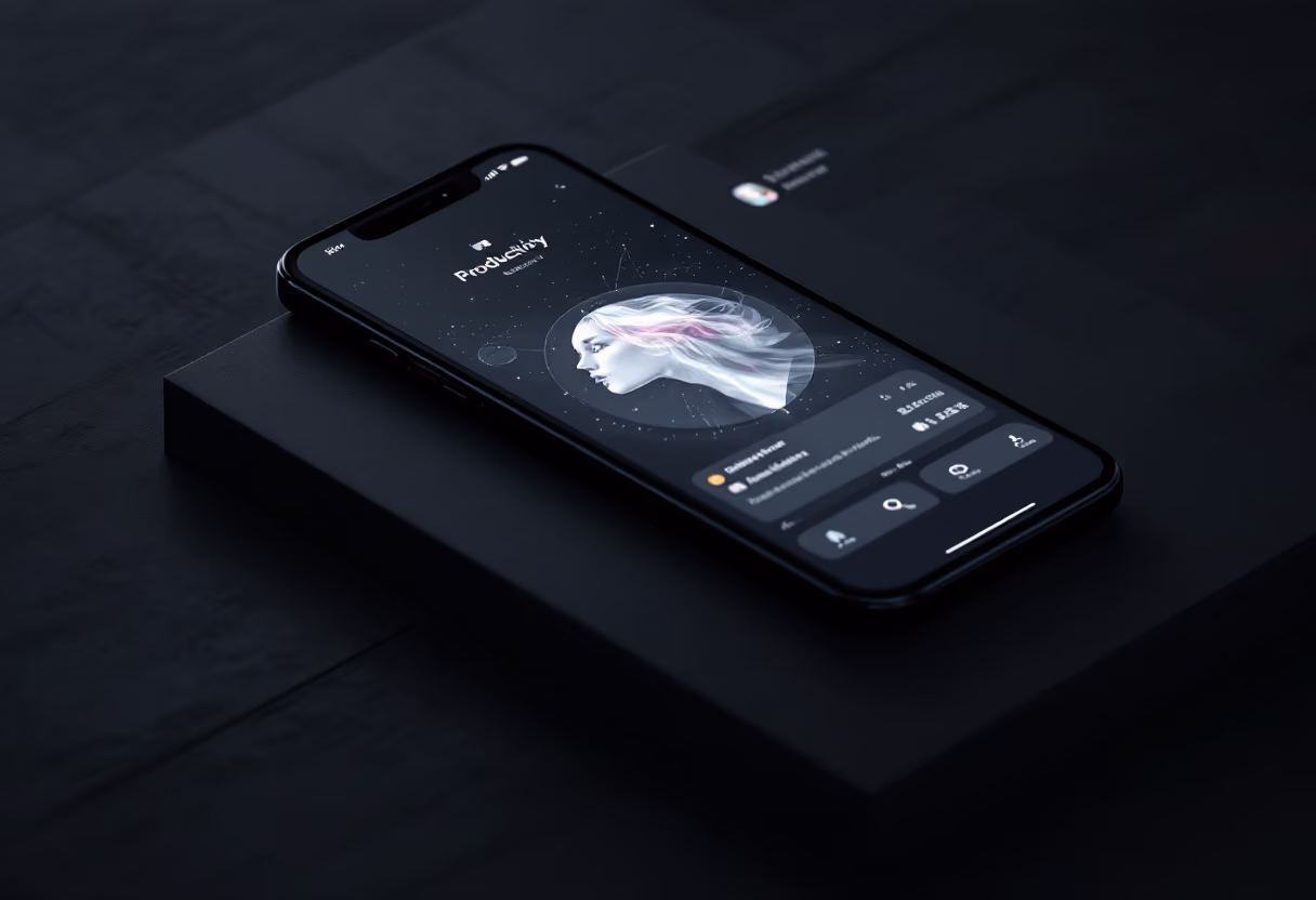 [digital project] image of a productivity app interface (for a productivity tools business)