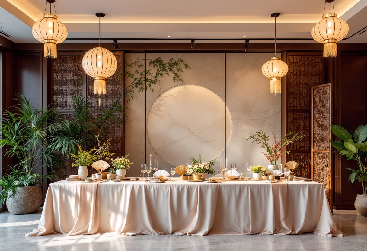 image of themed event decor (for a chinese restaurant)