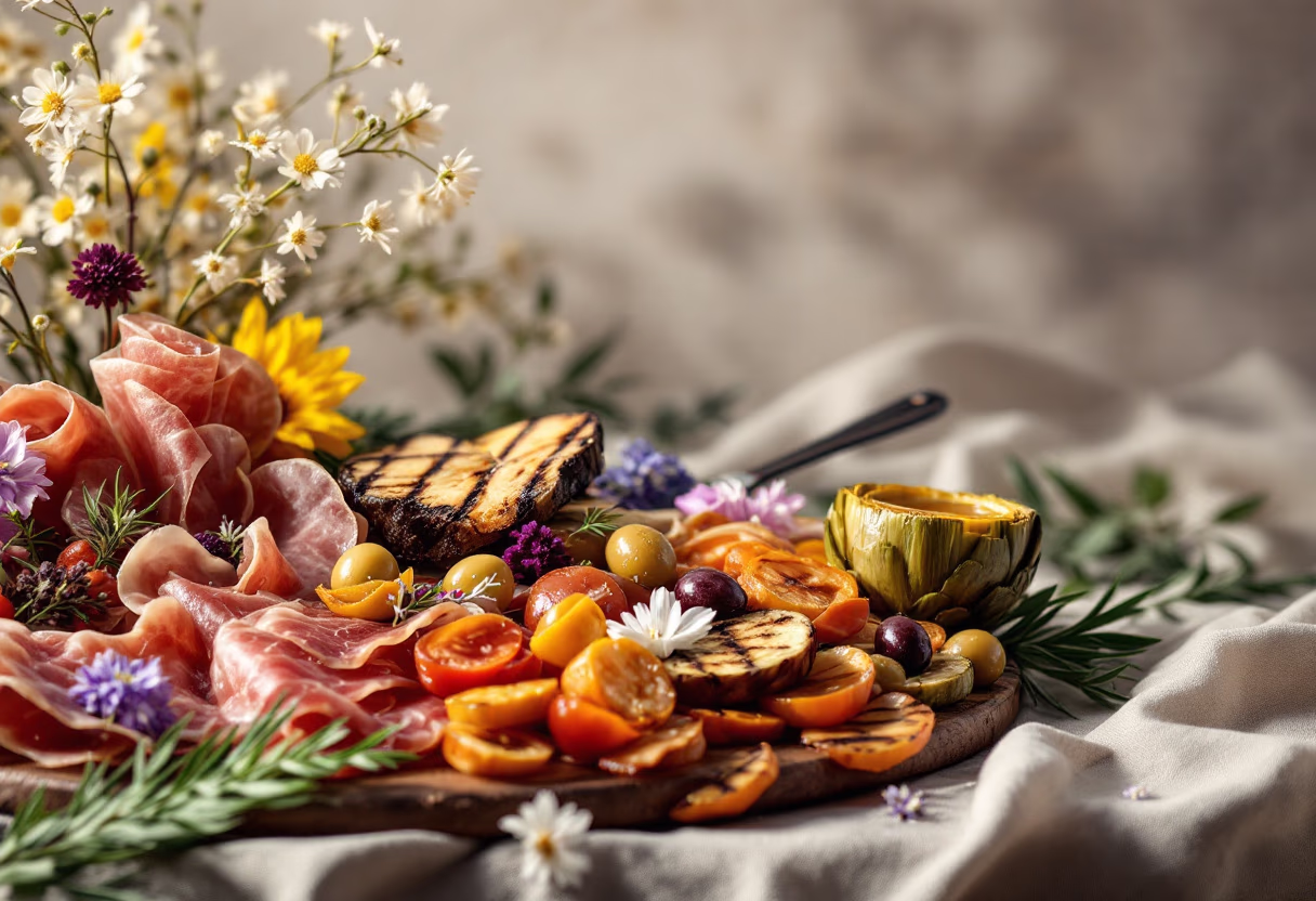 image of appetizer selections for an italian restaurant