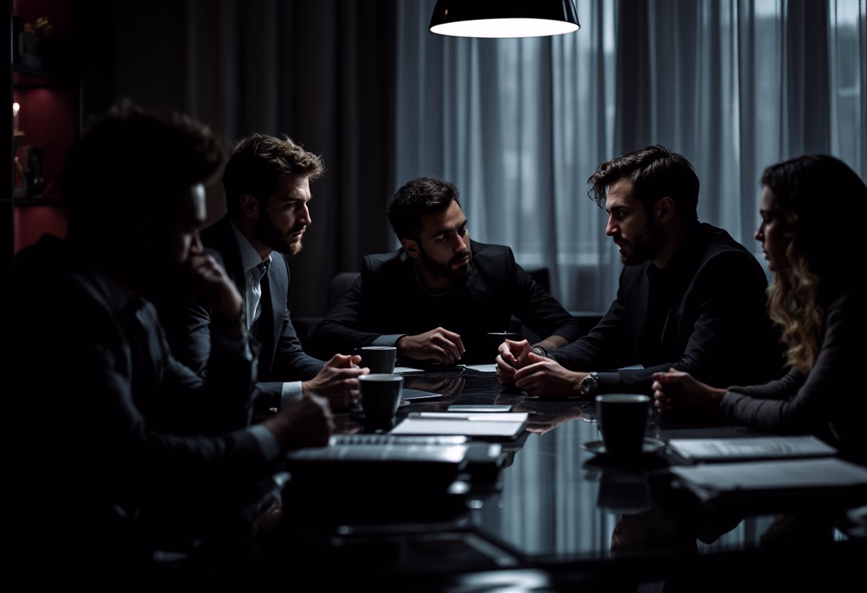 image of team discussion (for a hr tech)
