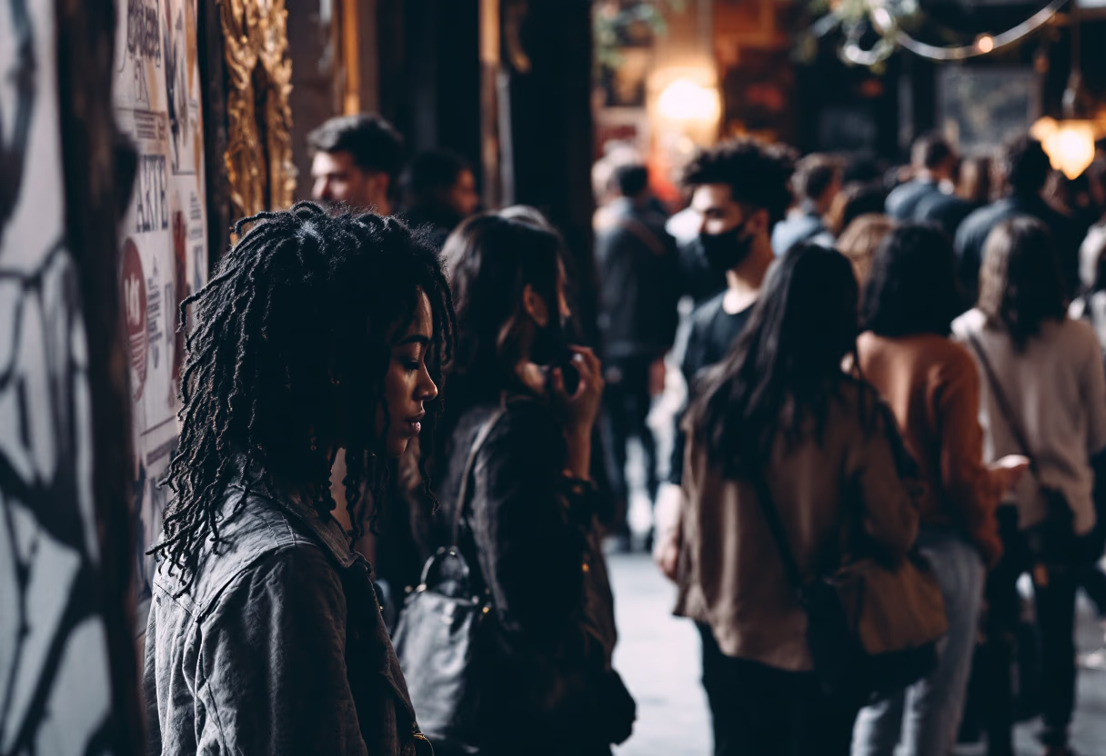 image of students during welcome week at a university